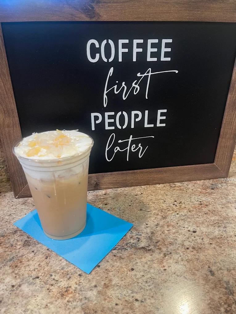 Cappuccino with latte art