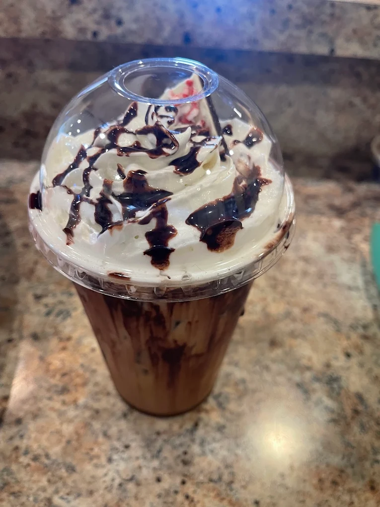 Signature Biscottino espresso drink with homemade ice cream