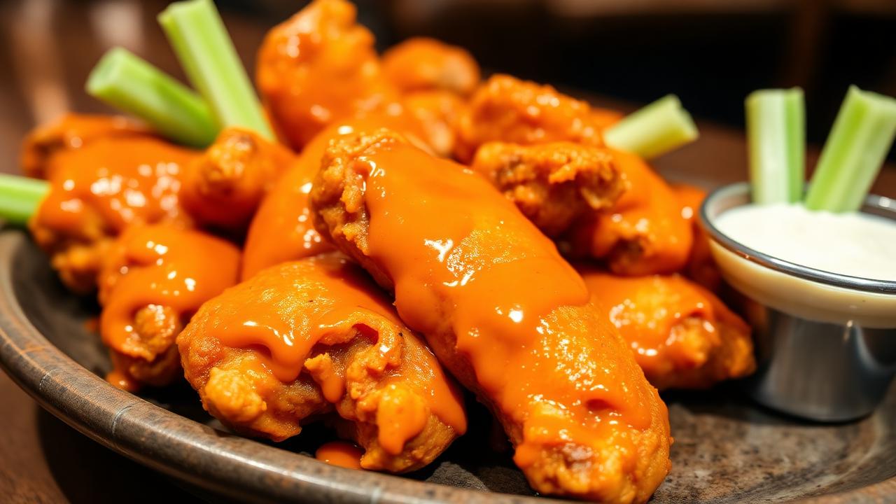 Wing Wednesday special - crispy wings at Biscotti's Cafe